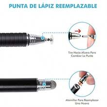 TECHVIDA Stylus Universal de Gama Alta Stylus de 2 Discos Adecuado para Samsung  iPad Todas Las Tabletas-0003 - azul y negro - Ver 5