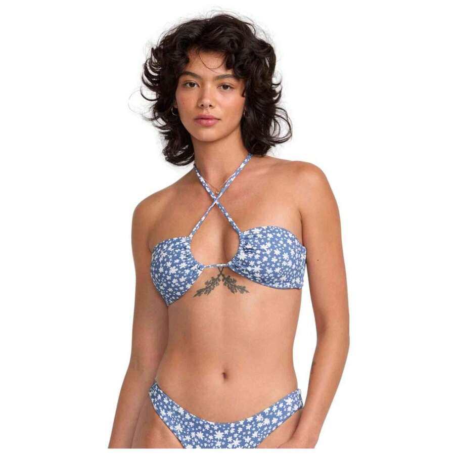 RVCA Bikini Top 23O121522-BLQ0 For Women In Color Blue - Blue - View 1