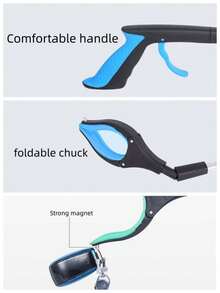 32-Inch Foldable Clip-On Grabber – A Practical, Lightweight Household Tool Suitable For The Elderly And Home Cleaning, Ideal For Reaching And Picking Up Objects - Multicolor - View 8