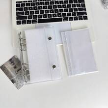 A6 Portable Clear Leaf Binder, Transparent Sticker Book, Sticker Album, Photo Storage Bag, Photo Album, Budget Planner, Diary, Notebook, Office Supplies - Multicolor - View 16