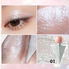 YOUNG VISION 1pc Holographic Triangular Liquid Eyeshadow, Pearlescent Glitter Highlighter, Face & Body Glitter Highlighter For Cosplay, Christmas, Halloween - Multicolor - View 14