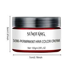 SUMIFANG 120g Y2K Temporary Hair Dye Wax, Natural Styling, Non-Greasy, Easy To Wash. Suitable For Daily Use, Parties, Cosplay, Birthdays, Halloween, Christmas And Other Occasions. - 紅色 - 查看 7