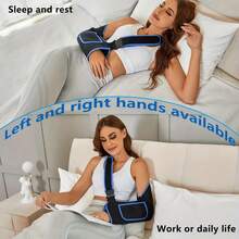 Arm Sling Shoulder Immobilizer - Rotator Cuff Support Brace - Comfortable Sling For Shoulder, Left And Right Arm, Men And Women - màu đen - Xem 4