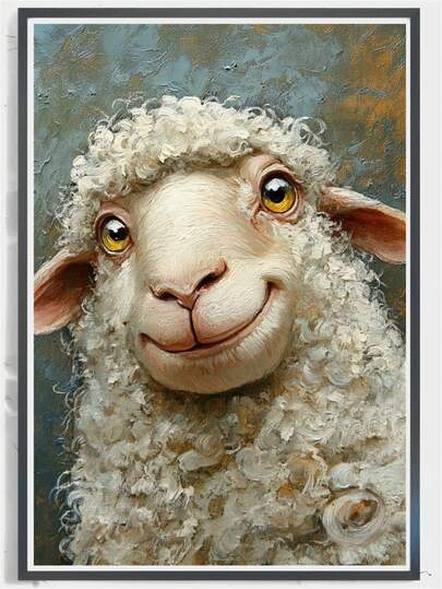 一套5D全钻圆形钻石画套装，包含全套工具，动物马赛克艺术工艺品，卧室/客厅装饰，无框墙面艺术礼品，适合成人初学者，全水晶钻石画套装