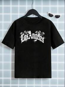 ,kpop,Camiseta de Año Nuevo,playeras de niño,ropa de niño,blusas para niña,ropa de niña,Ropa de Año NuevoTween Boy Casual Printed Teal Blue Round Neck Short Sleeve-Shirt Summer,Camiseta de Año Nuevo,Año Nuevo,Camisas de niño, camisetas de niño,Disfraces de Navidad para niñas, camisas para niñas,Ropa para niños,Navidad, - Negro - Ver 6