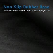 4 Mouse Pad Stitched Edges Premium-Textured Large Mouse Pads Mat Natural Non-Slip Rubber Base Mousepad for Laptop Computer and PC 11 x 8.7 inches Black - Negro3Paquete - Ver 9