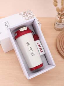 Customized Text LOGO 316 Stainless Steel Inner Coffee Mug Gift , Light Luxury High-End Feeling Girl High Value Double Water Cup, High Value Portable Coffee Mug With Handle Can Be Laser Engraved Logo Car Water Cup, Couple Water Cup.