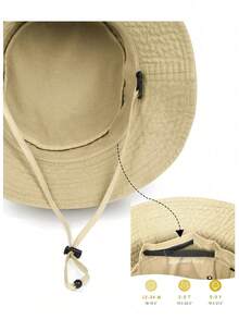 1pc UPF Sun Protection Kids Bucket Hat, Soft & Lightweight Summer Cap, Suitable For 2-9 Years Old Boys & Girls Beach Play - 1PC - View 6