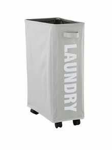 大/小号可折叠洗衣篮，带轮大号洗衣篮，适用于洗衣房、卧室、客厅装饰，也可用于万圣节、秋季、圣诞节装饰。