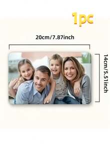 1pc Customizable Cartoon Style Photo Refrigerator Magnet - Personalized Photo Gift, Suitable For Halloween, Christmas, Wedding, Housewarming - Kitchen Decor Magnetic Sticker, Durable, Non-Fading, Removable, Reusable - Fits Any Metal Surface