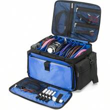 AKOZLIN - Bolsa de archivo con divisores desmontables - Azulnegro - Ver 1