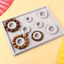 SXDMHYB Bead Plate, Bead Measuring Plate, Jewelry Design Tray, Bead Design Table, Suitable For Necklace, Jewelry Production, Design, Measurement, DIY Production - ColorA - View 5