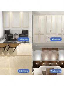 YITAPE 1pc 10m Self-Adhesive Waterproof Wall Sticker, Alloy Color Skirting Line, Tile Gap Edge Sealing Tape For Home Decor,Stickers,Wall Decal, Vinyl Decal For Home Decorations,Spring Decoration Items Refresh Your Home,Rama Decoration Stickers Gifts Birthday Graduation - Multicolor - View 6