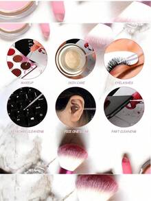 500/100pcs Micro Eyelash Brushes, Mini Eyelash Brushes, Pink Micro Eyelash Brushes, Disposable Crystal Micro Eyelash Brushes, Ultra-Fine Fiber Eyelash Brushes - Pink - View 8