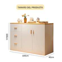 Credenza Bufetera Moderna Aparador Multiusos Minimalista Mueble Bufetero - Blanco - Ver 2