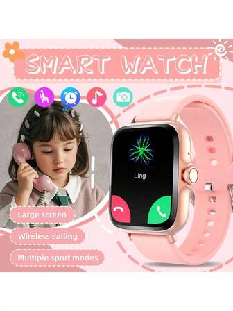 SIMSONLAB NY MODE BARN PRESENT SMART BARNKLOCKA Smartklocka, Trådlösa samtal/uppringning, Olika apppåminnelser, Sportklockor, Anpassad bakgrund, Julklappar, Födelsedagspresenter