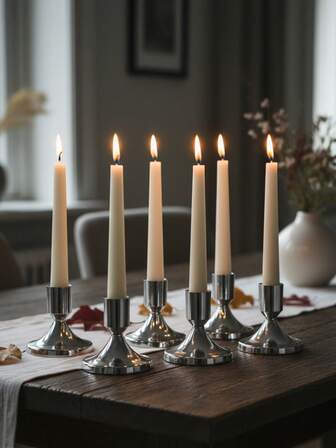 1/3/4pcs Metal Candle Holders/Candlestick Holders, Traditional Candle Holders, Elegant And Intellectual Candle Holders, Enhance The Overall Atmosphere Of The Room, Iron Candle Holders, High Quality Goods, Cheap, Suitable For Weddings, Home Decoration, New Homes, Valentine'S Day Gifts, Festivals, Family Dinner Table Decorations,Graduation Gift/Best Friend Gift/Female Gift/Winter Gift(Excluding Candles)