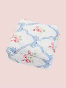 Small Quilted Cosmetic Bag, Mini Makeup Bag With Compartments, Cute Ladies Makeup Organizer Pouch, Travel Toiletry Bag - Multicolor - View 9