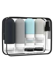 17pcs Travel Toiletry Set - Leak-Proof Silicone Containers For Shampoo, Lotion, Soap Etc. Refillable Bottles With Storage Bag | TSA Approved Travel Essentials - Multicolor - View 12
