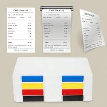 SUIOO Lurrose Caja Archivo Plastico 4 Cajas De Almacenamiento Organizador De Documentos Portátil - Azul - Ver 6