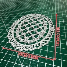 1 件装网格和花朵剪贴簿模具 - 非常适合纸艺、卡片制作、剪贴簿和 DIY 相册装饰，该模具采用金属结构！ - 彩色 - 查看 6