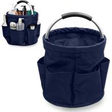 Canastas Organizadoras Para ArtíCulos De Limpieza Canasta Picnic Ce 17L Cestas Organizadoras De Tela Oxford Con 6 Bolsillos Exteriores y Asas Adecuada del Hogar Jardín Picnic Playa Azul Marino - Azulmarino - Ver 1
