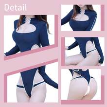 Women Sexy Bodysuits - 藏蓝色 - 查看 5