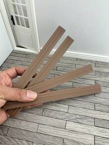 Dollhouse Plastic Baseboard Corner Trim Non-Wood Decorative Molding For Miniature House Wall-Floor Gap Sealing - Sharp Edges & Realistic Texture - Multicolor - View 10