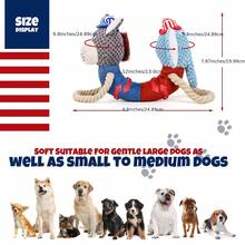 毛绒发声小狗玩偶，柔软毛绒宠物玩偶，卡通动物造型小狗玩偶，经久耐用，耐啃咬，可供自娱自乐，有助于缓解无聊 - 彩色 - 查看 6