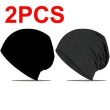 Vibrant Solid Color, Fashionable Elastic Skull Cap, Soft Knit Hat, Cancer Cap, Soft Stretchy Polyester Knit Beanie, Machine Washable, Suitable For Teacher's Day, Graduation Gift, Father's Day Gift, Casual Headwear, Brimless Hat - A - View 17