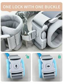 Child Anti-Lost Traction Rope, Kid's Outdoor Anti-Lost Wristband, Baby Anti-Lost Wristband, Toddler Leash Wristband, Walking Kid's Companion, Safety Key Version, Reflective Night Version, Steel Wire Wristband - Multicolor - View 8