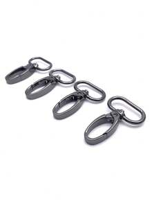 Set de 5 piezas de mosquetón de metal de 16/20/25/32/38mm para collar, correa, cinturón, llavero, bolso y otros accesorios DIY - Multicolor - Ver 7