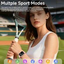 New Upgraded Smart Watch With 1.83" HD Large Display, 260mAh Long-Lasting Battery, Multiple Sports Modes, Wireless Calling, Music Control, Remote Camera, Weather Forecast, Message Notification, An Ideal Christmas Gift - Multicolor - View 4