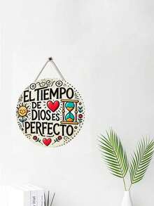 Heart Shaped Decorative Home Door Hanger, Wooden Wreath With Rope - Multicolor - View 5