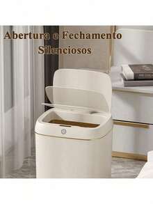Syrisora 11L Automatic Trash Can With Touchless Motion Sensor – Plastic, Smart And Silent For Kitchen, Bedroom And Office - 白色 - 查看 6