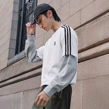 Adidas M 3S SJ T 100% Cotton Casual Sports Short Sleeve T-Shirt - White - View 3