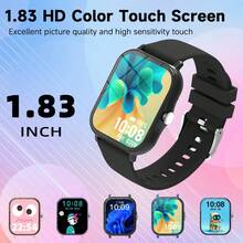 New Upgraded Smart Watch With 1.83" HD Large Display, 260mAh Long-Lasting Battery, Multiple Sports Modes, Wireless Calling, Music Control, Remote Camera, Weather Forecast, Message Notification, An Ideal Christmas Gift - Multicolor - View 2