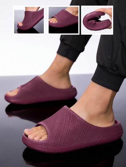 2026 รองเท้าแตะผู้หญิงฤดูร้อนใหม่ น้ำหนักเบาและนุ่ม EVA รองเท้าแตะสำหรับใส่ในห้องน้ำในร่ม รองเท้าแตะชายหาดกลางแจ้ง ดีไซน์เรียบง่าย ยูนิเซกส์ ทนทานต่อกลิ่นและกันลื่น