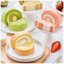 New Squishy Soft Slow Rebound PU Simulation Swiss Roll Stress Relief Toy, Swiss Roll Ornament, Squeeze To Relieve Anxiety - Multicolor - View 4