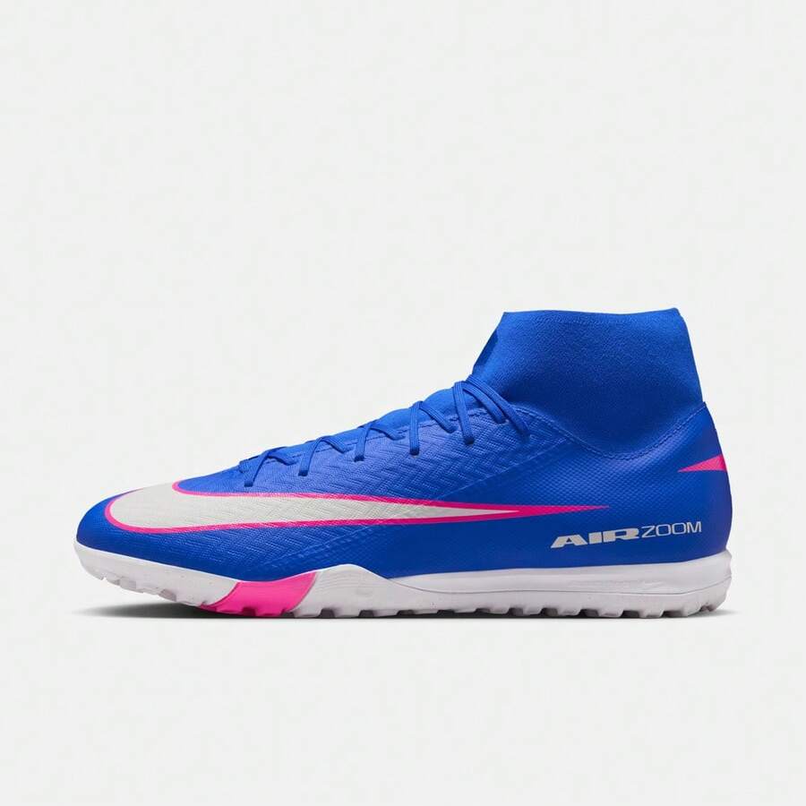 Nike 男士 ZM SUPERFLY 10 ACADEMY TF 足球鞋，高帮 FQ8331-446 - 藍色 - 查看 1