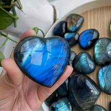 Natural Elongated Stone Heart-Shaped Stone Ornaments Can Be Placed In Home And Office Spaces To Decorate The Atmosphere, And Can Also Be Used As Holiday Gifts To Convey Emotions - 彩色 - 查看 4