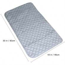 Ruibo - Manta magnética para planchar cubierta alternativa para tabla de hierro almohadilla acolchada resistente al calor cubierta portátil gris 83.82 x 45.72 cm - Plancharencualquierlugar - Ver 6