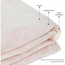 My Home Cobertor Polar Fleece (1 Pieza), Calidad Hotelera, Suave, Color Beige, Lavado Fácil ()(Individual) - Multicolor - Ver 7