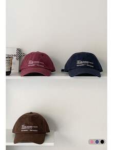 1pc Retro Letter Printed Baseball Cap For Women, Summer Student Versatile Breathable Wide Brim Mesh Cap, Patchwork Color Flat Brim Adjustable Snapback Hat With Embroidered Logo, Street Fashion - Flat Eaves - View 14