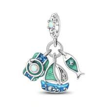 1pc Green Bead Pendant, In Shapes Such As Apple, Avocado, Coconut Tree, Frog, Turtle, Four-Leaf Clover, Etc. It Is Suitable For Your Original Bracelets, Necklaces, Etc. To Showcase Your Individuality Through DIY. - Green - View 28