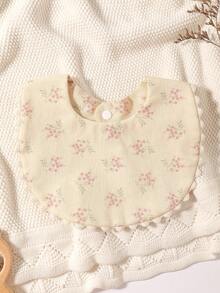 1pc Baby Bib, Decorative Bib For Baby Girls, Newborn Gift - Multicolor - View 14