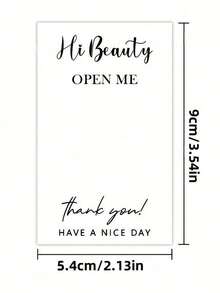 50pcs Thank You Stickers, Wedding Favor, Product Packaging Decoration, Sealing Stickers, Customized Packaging Labels - Multicolor - View 4