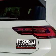 Car Sticker "Keep Distance" Personalized Creative Decal Sticker, Suitable For Car Rear Bumper, Rear Window, Motorcycle, Waterproof Vinyl Material, No Residue - A - View 2