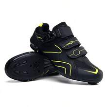 Spring Summer Mountain Bike Lockable Cycling Shoes Men Women Road Bike Lock Shoes Hard Sole Spinning Shoes Bicycle Wide Sole Shoes Sneakers For Men Elegant Shoes For Women - 568 Cao su đen trắng - Xem 11