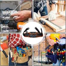 Tool Bags For Men,Waist Tool Pouch, Multifunctional Tool Belt, Compact Fanny Tool Bag, Waist Tool Work Apron, Construction Tool Belt, Electrician Tool Organizer Belt, Tradesman Tool Pouch For Tools Hammer Screwdriver